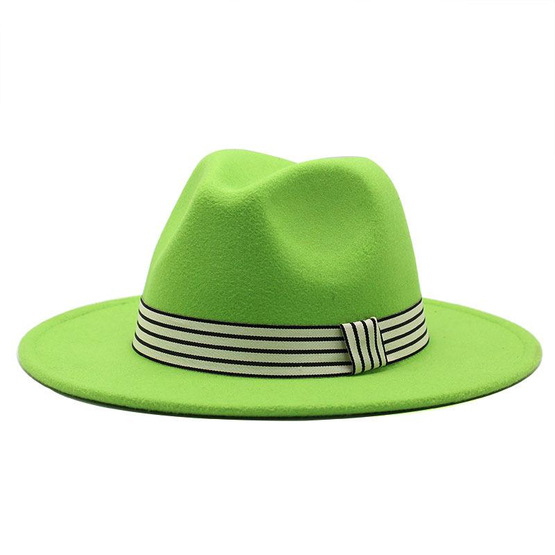 Woolen Jazz Top Hat Women S Striped Retro Flat Brim Straight Edge Men S And Women S Hats L(59-61cm) зелений
Woolen Jazz Top Hat Women S Striped Retro Flat Brim Straight Edge Men S And Women S Hats L(59-61cm) зелений