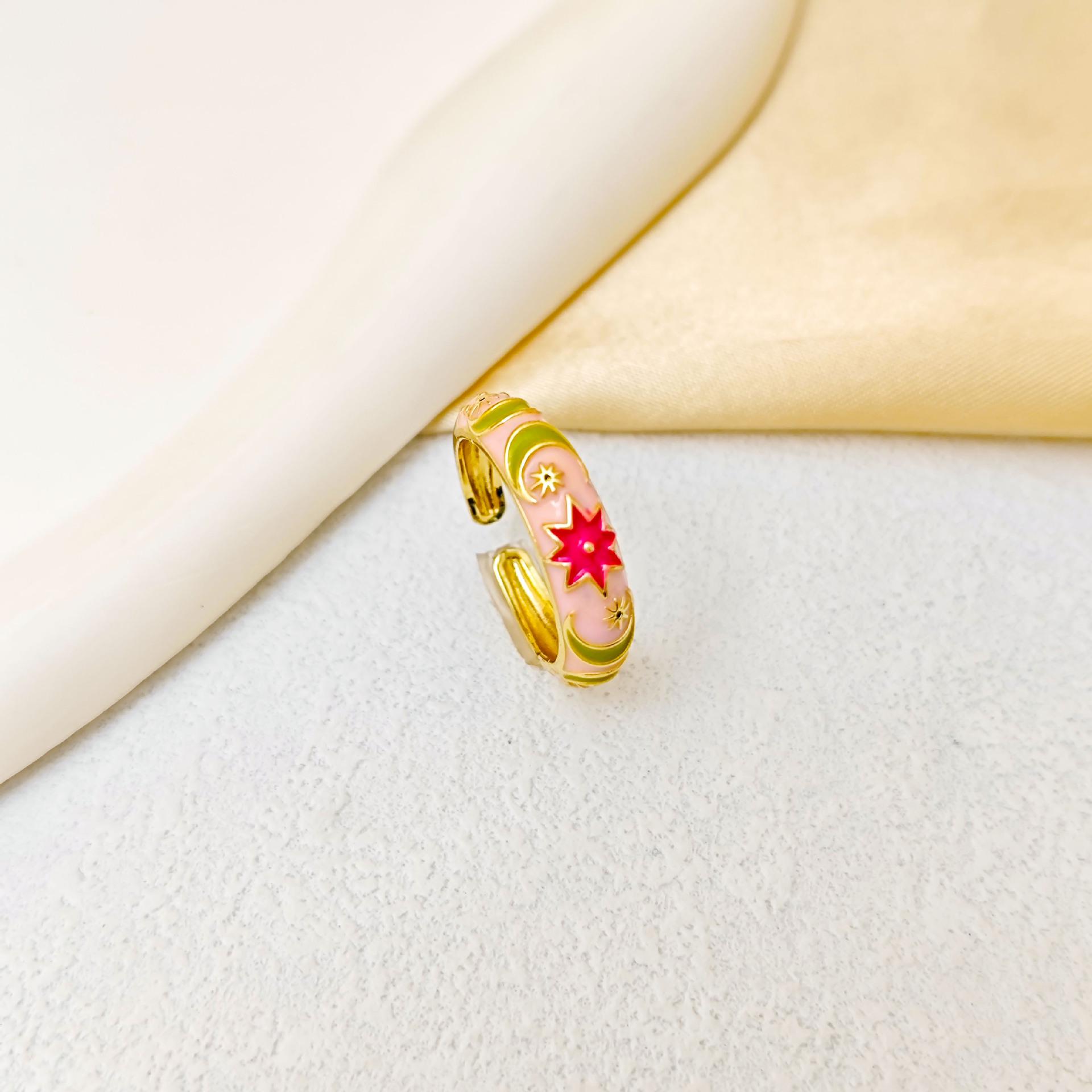 Retro Chinese Style Colorful Flower Ring for Women - Drip Oil Design
Retro Chinese Style Colorful Flower Ring for Women - Drip Oil Design