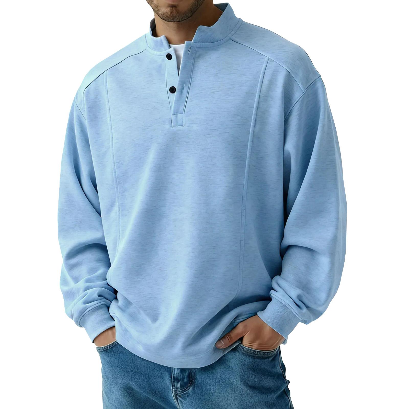 Men s Casual Collar Sweatshirt L
Men s Casual Collar Sweatshirt L