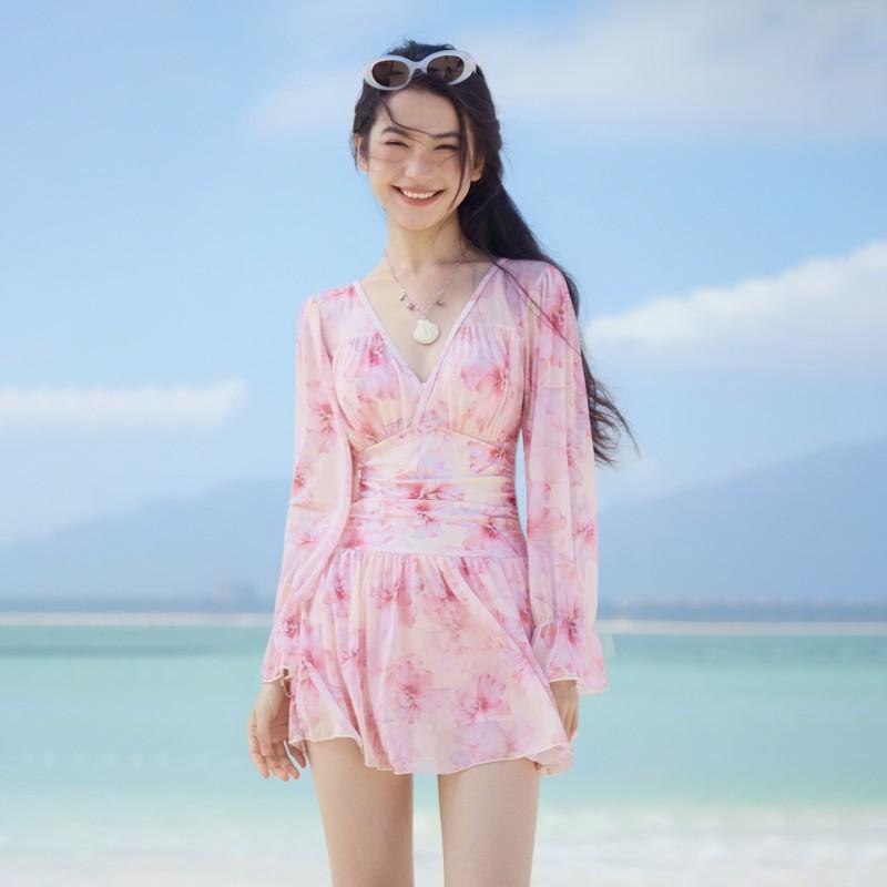 Swimsuit Women s One-piece Skirt V-neck Sexy Belly Cover Slimming Vacation Hot Long-sleeved Sunscreen Large-size M
Swimsuit Women s One-piece Skirt V-neck Sexy Belly Cover Slimming Vacation Hot Long-sleeved Sunscreen Large-size M