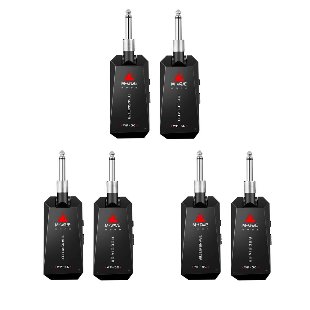 M-VAVE 5.8G Wireless Guitar System 3 Set WP-5G Rechargeable Wireless Audio Transmitter Receiver for Guitar Amplifier Tool
M-VAVE 5.8G Wireless Guitar System 3 Set WP-5G Rechargeable Wireless Audio Transmitter Receiver for Guitar Amplifier Tool