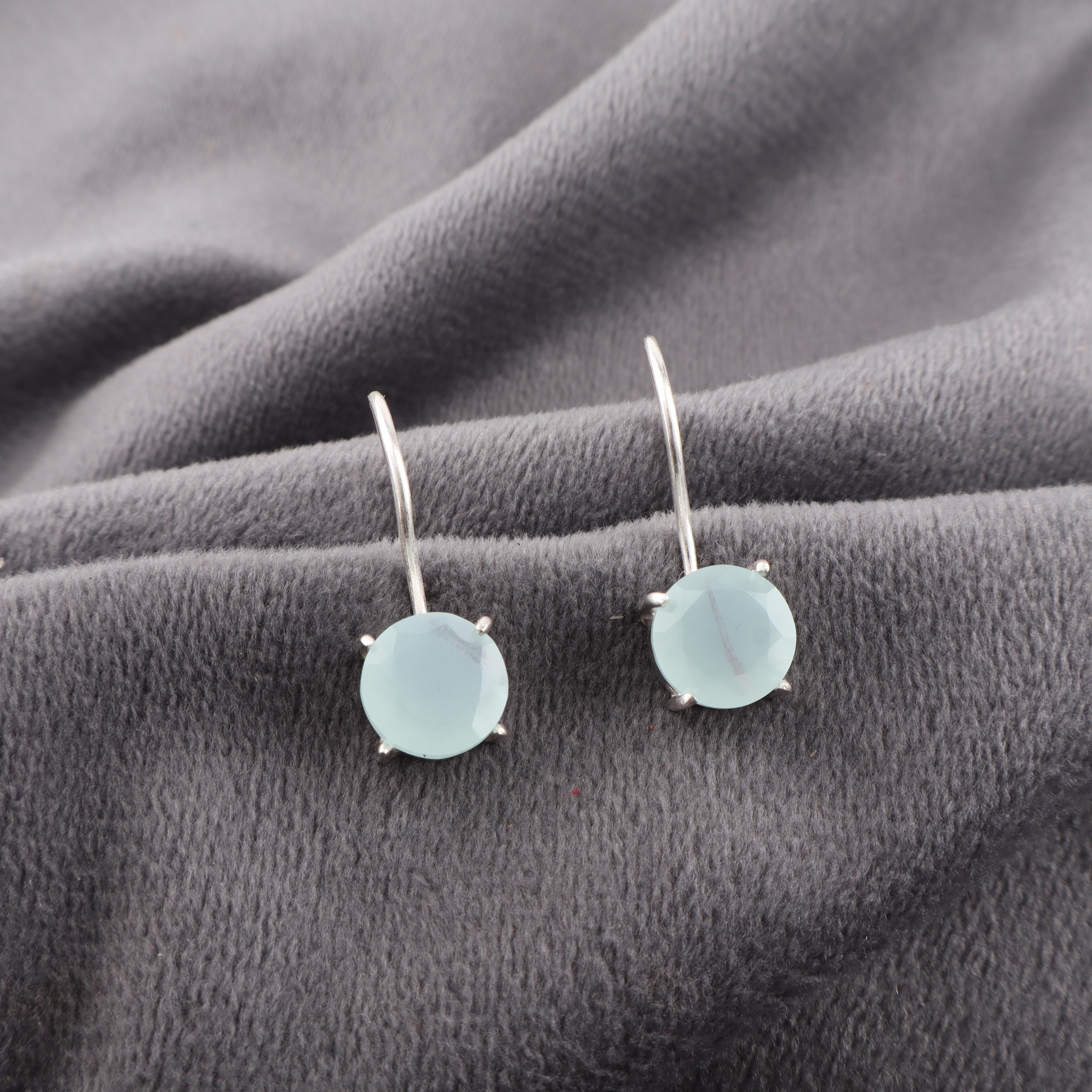 Aqua Chalcedony Earrings, 925 Solid Sterling Silver Jewelry, Gemstone Earrings, Gift For Her Handmade Dainty Jewelry 0.92 Inches синій
Aqua Chalcedony Earrings, 925 Solid Sterling Silver Jewelry, Gemstone Earrings, Gift For Her Handmade Dainty Jewelry 0.92 Inches синій