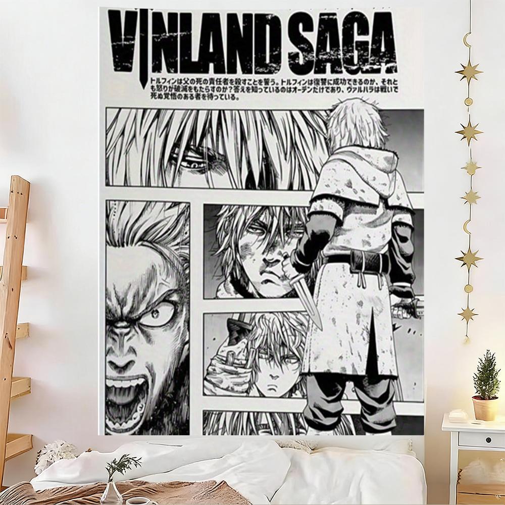 Vinland Saga Tapestry Wall Hanging for Living Room Bar Garden Outdoor Festivals Artistic Background Banner Decor 74x94cm(29x37in)
Vinland Saga Tapestry Wall Hanging for Living Room Bar Garden Outdoor Festivals Artistic Background Banner Decor 74x94cm(29x37in)