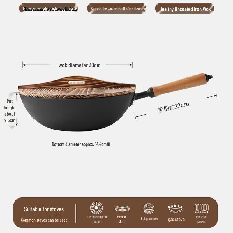 COOKER KING 30cm Hand-Cast Iron Wok
COOKER KING 30cm Hand-Cast Iron Wok