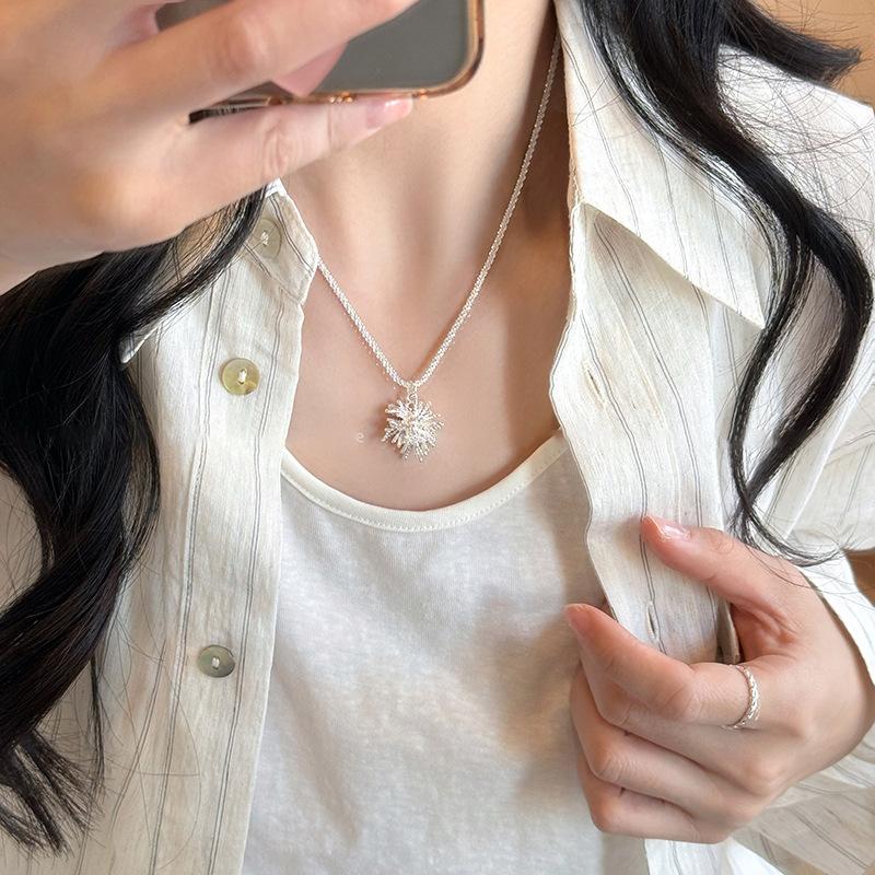 Zircon silver fireworks pendant necklace light luxury high sense fashion collarbone chain versatile niche design exquisite necklace
Zircon silver fireworks pendant necklace light luxury high sense fashion collarbone chain versatile niche design exquisite necklace