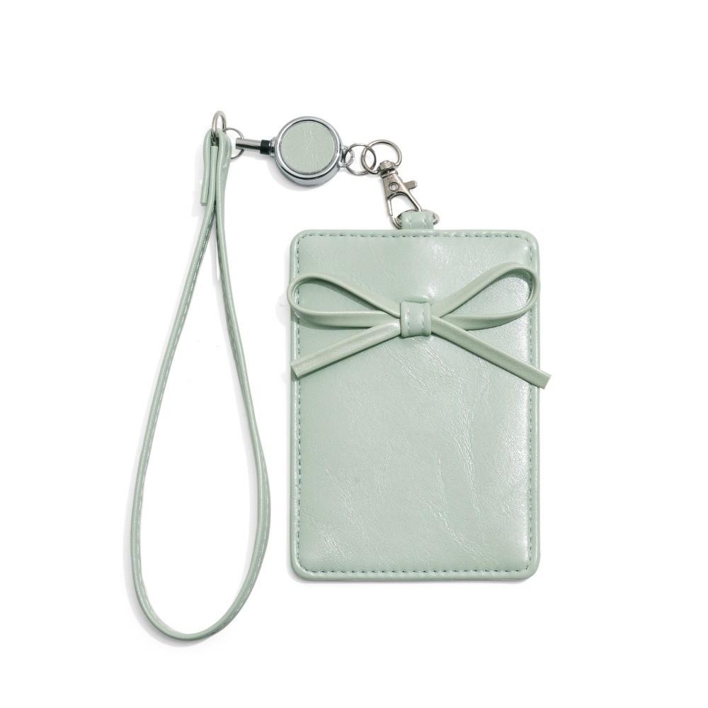 Kawaii Bow Card Holder Retractable Lanyard PU Leather Photos Protective Cover ID Card Card Holder зелений
Kawaii Bow Card Holder Retractable Lanyard PU Leather Photos Protective Cover ID Card Card Holder зелений