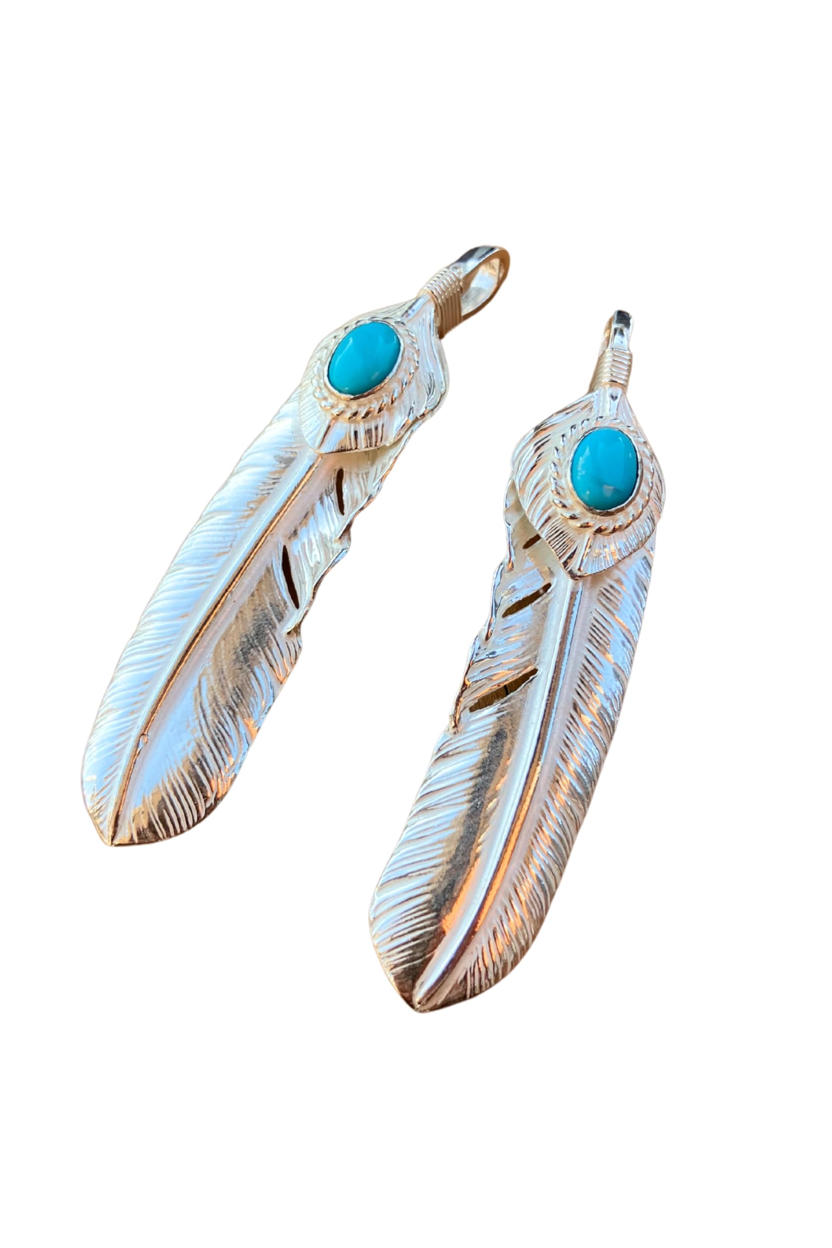 925 Silver Large Feather with Silver Rope and Turquoise SV Feather Large Feather Silver Turquoise Pendant 1 Piece Custom Parts Accessories Material
925 Silver Large Feather with Silver Rope and Turquoise SV Feather Large Feather Silver Turquoise Pendant 1 Piece Custom Parts Accessories Material
