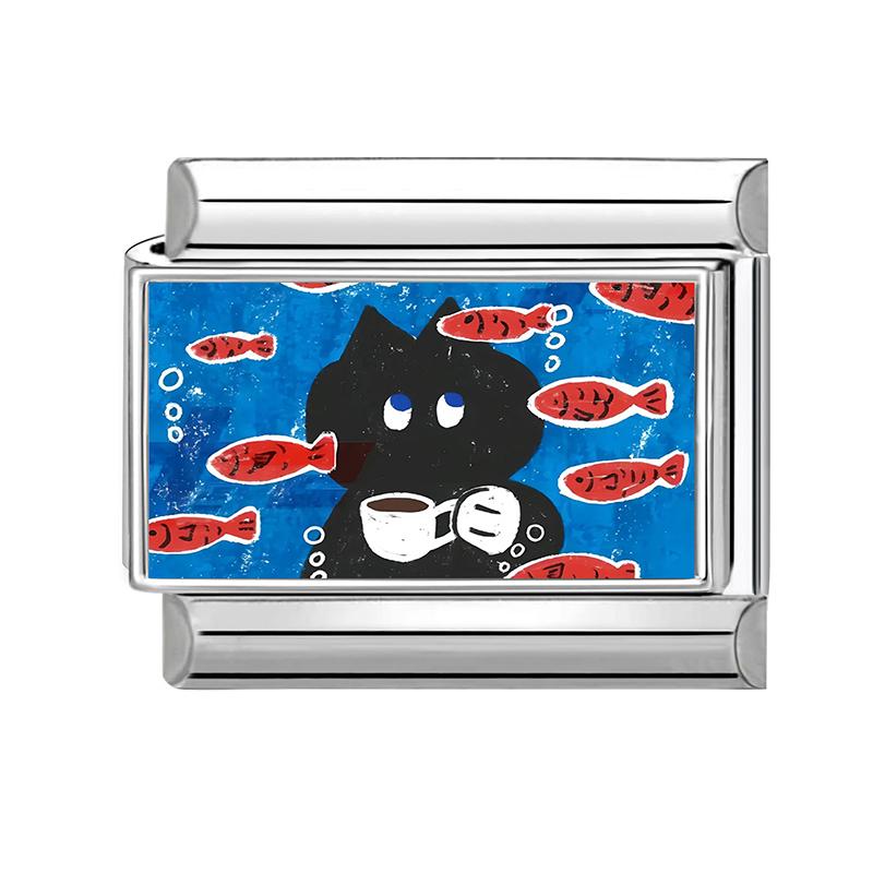 New Blue Sea Funny Cat Dog Turtle Fish Personalized DIY Italian Charm Bracelet Bead Fit 9mm Bracelet Stainless Steel Jewelry
New Blue Sea Funny Cat Dog Turtle Fish Personalized DIY Italian Charm Bracelet Bead Fit 9mm Bracelet Stainless Steel Jewelry