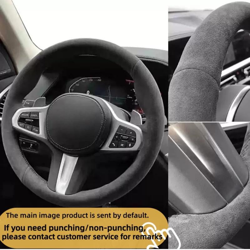DIY Soft Black Suede 1 Series F20 F21 M135i M140i M235i M240i X1 F48 X2 F39 X3 F25 Car Steering Wheel Cover For BMW (M Sport) Black Thread
DIY Soft Black Suede 1 Series F20 F21 M135i M140i M235i M240i X1 F48 X2 F39 X3 F25 Car Steering Wheel Cover For BMW (M Sport) Black Thread