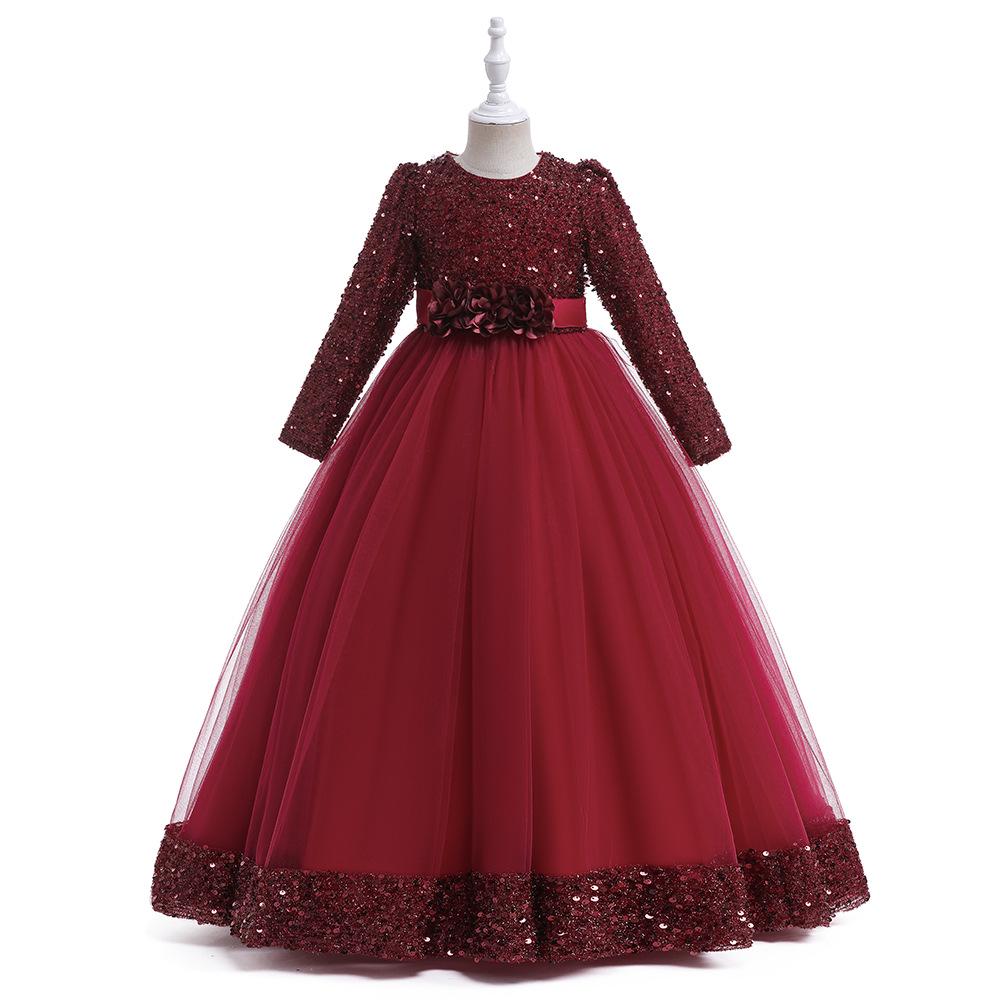 3D Flower Princess Dress with Bow and Sequins - Long Sleeve Puff for Kids Fashion Shows and Formal Wear 170cm
3D Flower Princess Dress with Bow and Sequins - Long Sleeve Puff for Kids Fashion Shows and Formal Wear 170cm