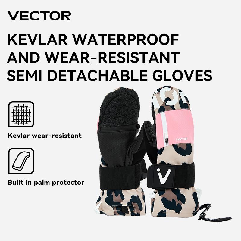 Vector Women Men Outdoor Double Board Snowboard Kevlar Waterproof Wear-resistant Semi Detachable Gloves 3M Cotton L
Vector Women Men Outdoor Double Board Snowboard Kevlar Waterproof Wear-resistant Semi Detachable Gloves 3M Cotton L