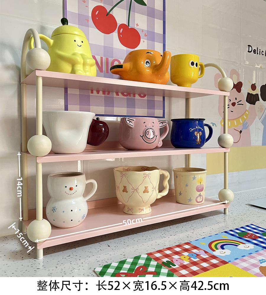 Ins Style Iron Art Cup Rack, Dopamine 3-Tier Storage Rack, Kitchen Spice Holder, Multi-Functional Desktop Organizer 52x16.5cm розовый
Ins Style Iron Art Cup Rack, Dopamine 3-Tier Storage Rack, Kitchen Spice Holder, Multi-Functional Desktop Organizer 52x16.5cm розовый