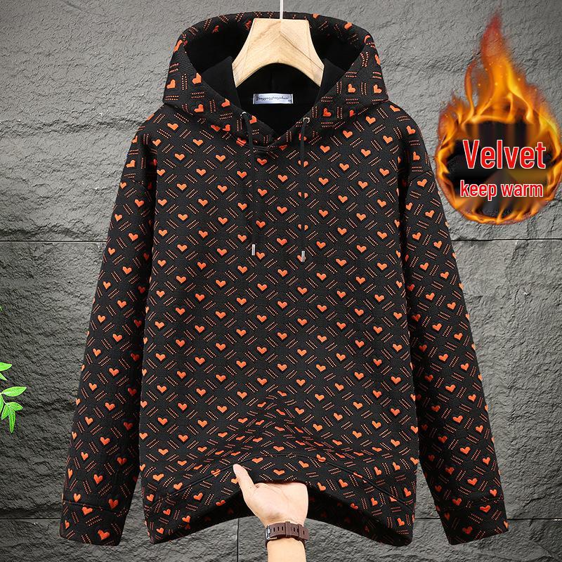 Extra Large Men s Heart Print Hooded Fleece Sweatshirt - Trendy and Thickened Casual Jacket for Big & Tall Sizes 7XL (about 230-250 lbs)
Extra Large Men s Heart Print Hooded Fleece Sweatshirt - Trendy and Thickened Casual Jacket for Big & Tall Sizes 7XL (about 230-250 lbs)