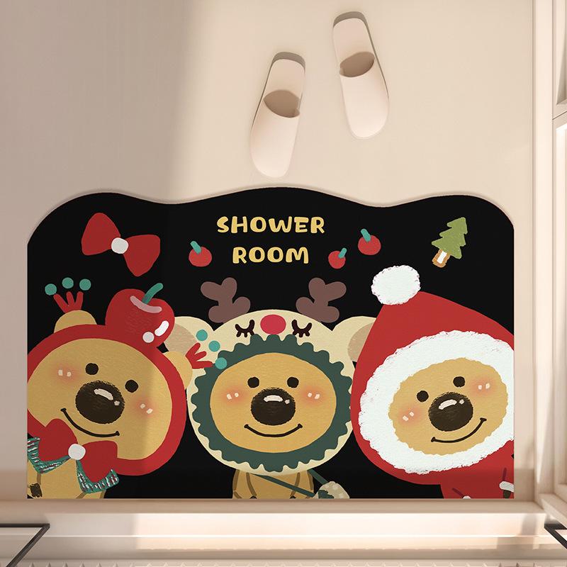 New Christmas Three Little Bears Bathroom Absorbent Foot Pad Diatom Mud Entrance Door Pad Bathroom Floor Mat 50 * 80cm
New Christmas Three Little Bears Bathroom Absorbent Foot Pad Diatom Mud Entrance Door Pad Bathroom Floor Mat 50 * 80cm