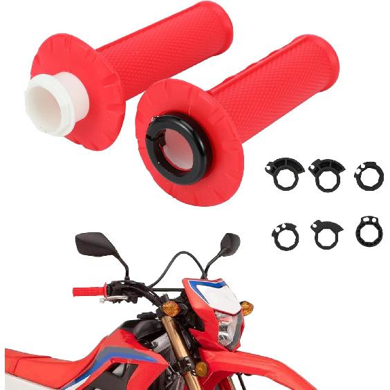 Motorcycle Lock-on Grips,7/8 22mm Throttle Handle Grips Universal for CRF XR CR YZ TTR SSR TW DRZ Dirt Pit Bike ATV Red червоний
Motorcycle Lock-on Grips,7/8 22mm Throttle Handle Grips Universal for CRF XR CR YZ TTR SSR TW DRZ Dirt Pit Bike ATV Red червоний