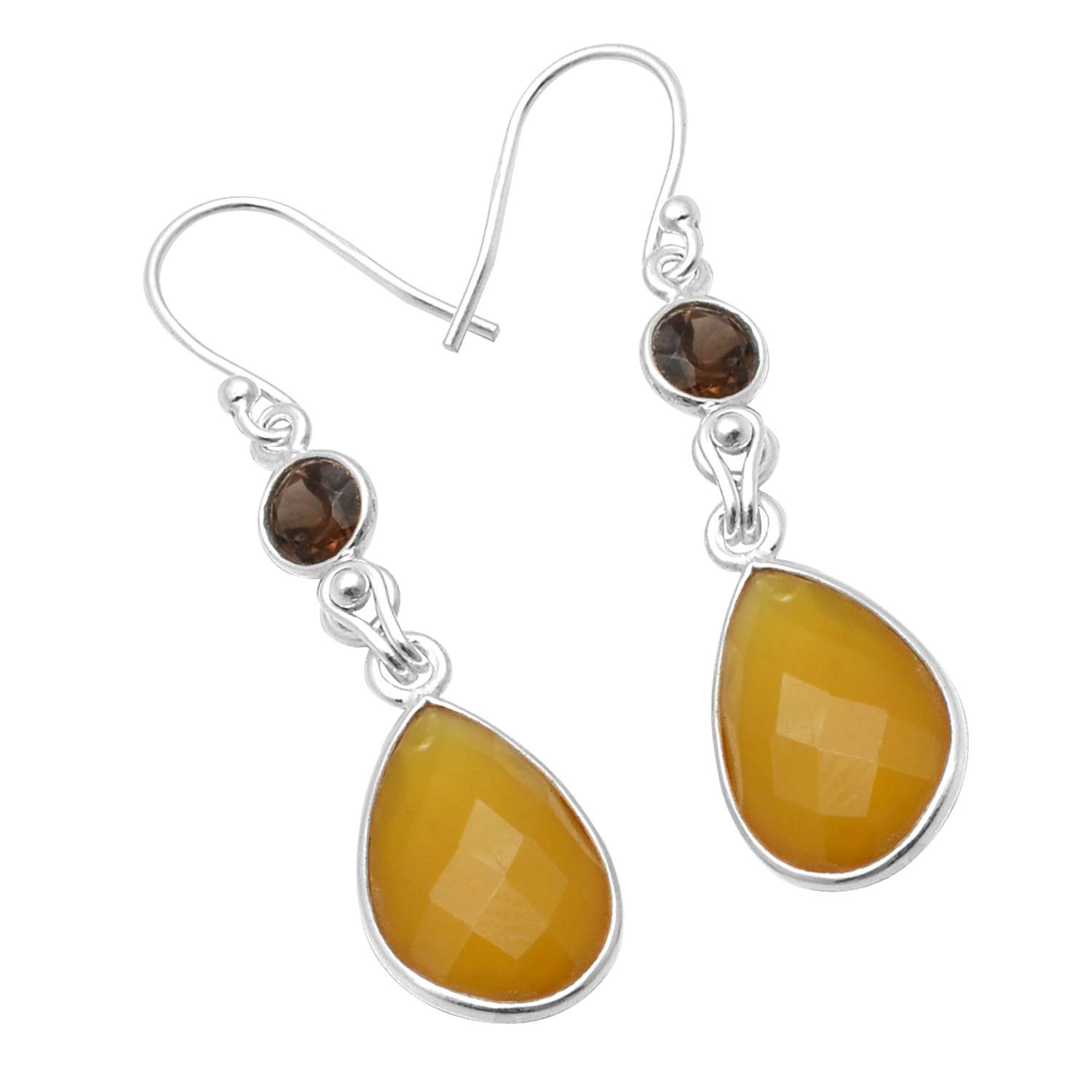 Yellow Turquoise, Bi-Color Tourmaline Gemstone Earrings Solid 925 Sterling Silver Handmade Earrings Jewelry Gift For Women And Girls E-2148
Yellow Turquoise, Bi-Color Tourmaline Gemstone Earrings Solid 925 Sterling Silver Handmade Earrings Jewelry Gift For Women And Girls E-2148