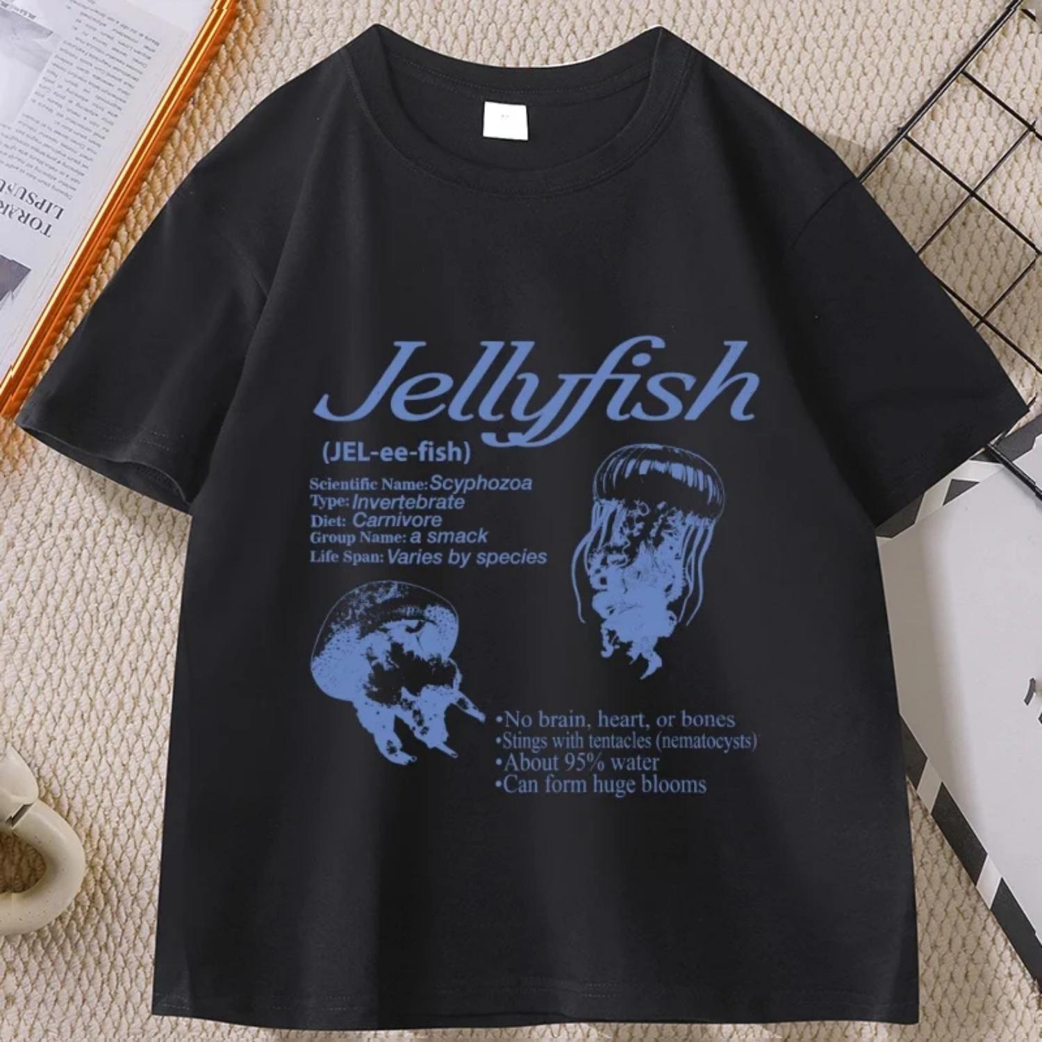 Jellyfish Vintage 90s Graphic T-Shirt Retro Ocean Biology Info Tee Marine Animal Facts T Shirt Cute Sea Creature Nature Clothes S чёрный
Jellyfish Vintage 90s Graphic T-Shirt Retro Ocean Biology Info Tee Marine Animal Facts T Shirt Cute Sea Creature Nature Clothes S чёрный