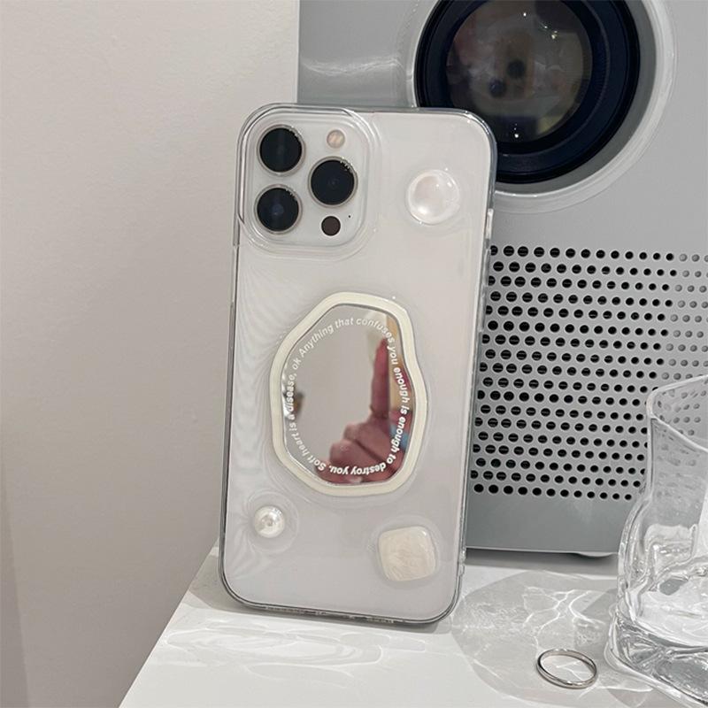 Applicable To Iphone16Promax Special-Shaped Mirror Mobile Phone Case Apple 17 Pearl Wind 15 Transparent 14 Women S Models iPhone 7/8/SE 2020
Applicable To Iphone16Promax Special-Shaped Mirror Mobile Phone Case Apple 17 Pearl Wind 15 Transparent 14 Women S Models iPhone 7/8/SE 2020