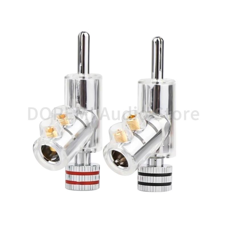 2PCS 45degree Banana Plug Connector Double Screw Locked Audio Amplifie Plugs Rhodium Plated Lockable Speaker Cable Banana Plug 2Pcs срібний
2PCS 45degree Banana Plug Connector Double Screw Locked Audio Amplifie Plugs Rhodium Plated Lockable Speaker Cable Banana Plug 2Pcs срібний