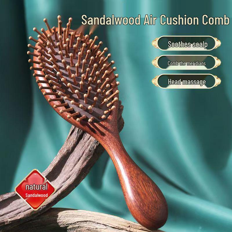 Golden Sandalwood Long Handle Cushion Comb with Airbag Massage for Ladies
Golden Sandalwood Long Handle Cushion Comb with Airbag Massage for Ladies