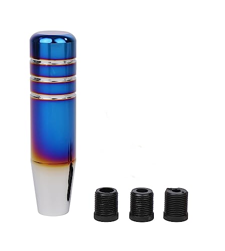 Универсальная ручка переключения передач для МКПП с адаптером, цвет титана, закаленная, синяя, длинная, 13 см (уплотнительная лента), стильное, изготовленное на заказ снаряжение