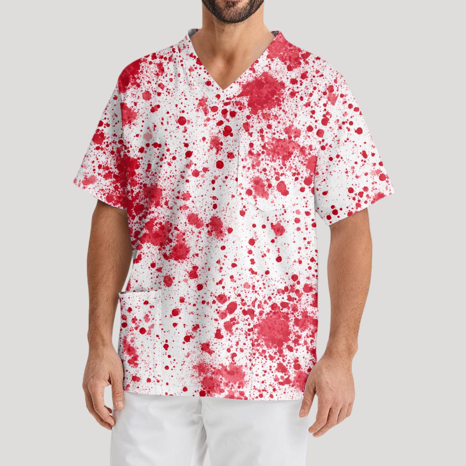 Men s Printing Short Sleeve V-neck Working Blouse Chest Pocket Carer Top XL білий
Men s Printing Short Sleeve V-neck Working Blouse Chest Pocket Carer Top XL білий