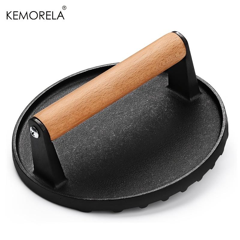 Heavy Duty Cast Iron Burger Press for Blackstone Griddle -17.53 cm Round Grill Press with Wooden Handle For Steak Bacon Press
Heavy Duty Cast Iron Burger Press for Blackstone Griddle -17.53 cm Round Grill Press with Wooden Handle For Steak Bacon Press