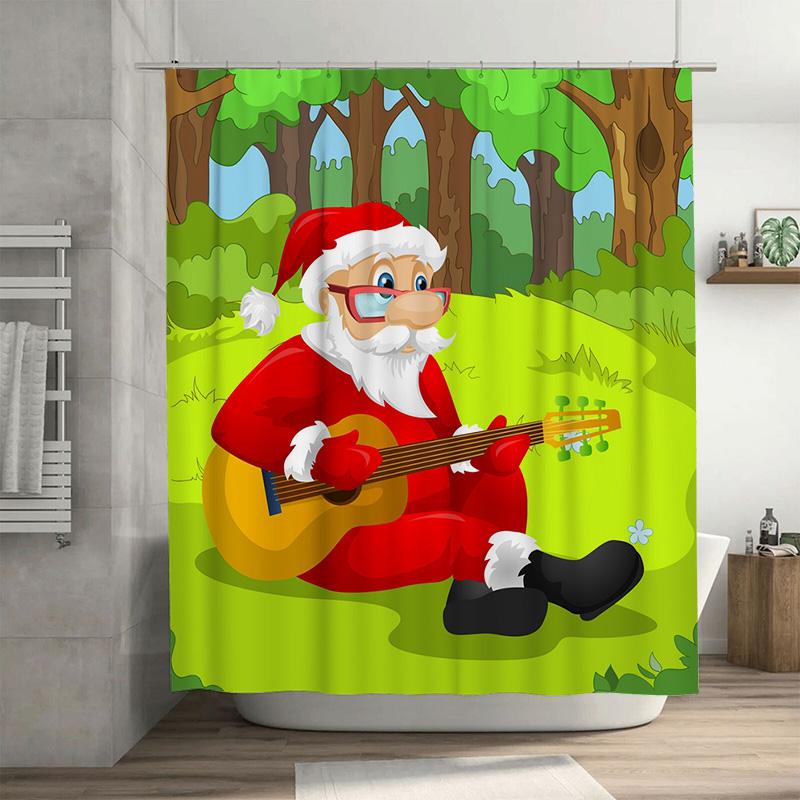 Tu Christmas Guitar Shower Curtain Festive Holiday Music Decor Bathroom Fabric Waterproof Backdrop W60H190(CM)-1 Pcs
Tu Christmas Guitar Shower Curtain Festive Holiday Music Decor Bathroom Fabric Waterproof Backdrop W60H190(CM)-1 Pcs