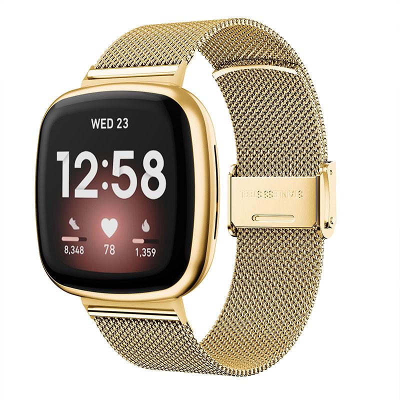 For Fitbit Versa 3/Sense Stainless Steel Milanese Strap Replacement Smart Watch Wrist Band Rose Gold
For Fitbit Versa 3/Sense Stainless Steel Milanese Strap Replacement Smart Watch Wrist Band Rose Gold
