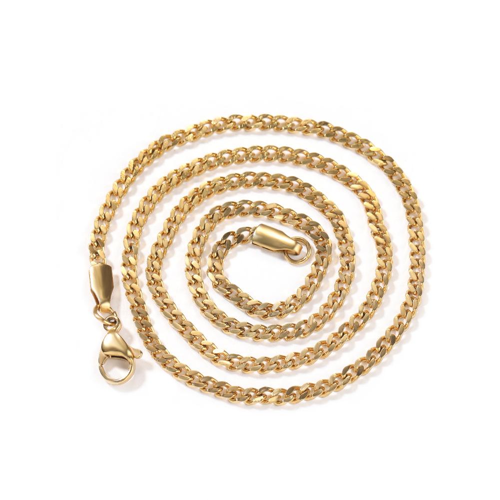 Персонализированное хип-хоп ожерелье Кубинская цепь Позолоченная Майами Кубинская цепь Мужская цепь 3mm*60cm
Персонализированное хип-хоп ожерелье Кубинская цепь Позолоченная Майами Кубинская цепь Мужская цепь 3mm*60cm