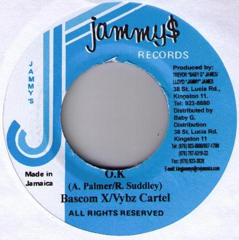 7inch Record BASCOM X & VYBZ KARTEL - O.K NONE Jammy s Records 2002 Jamaica Reggae, Ska & Dub Used
7inch Record BASCOM X & VYBZ KARTEL - O.K NONE Jammy s Records 2002 Jamaica Reggae, Ska & Dub Used