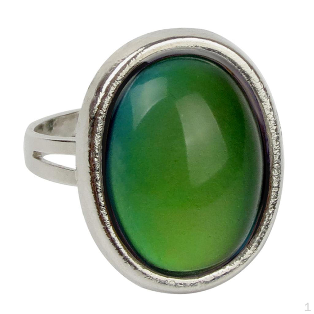 Retro Oval Mood Ring Change Adjustable Size Temperature Finger for Women Men
Retro Oval Mood Ring Change Adjustable Size Temperature Finger for Women Men