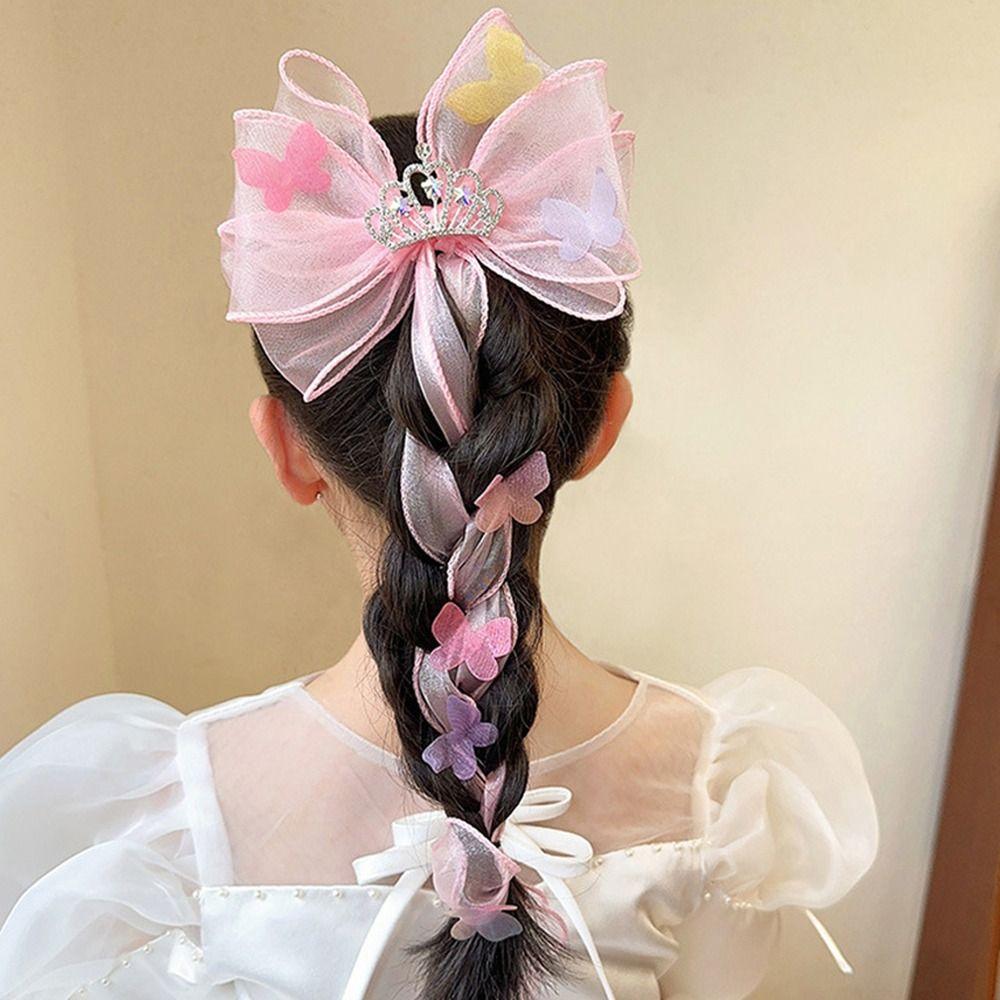 Cute Crown Butterfly Girl Headdress Veil Hair Clip Hair Accessory Children Hairpin Bow Hair Clip
Cute Crown Butterfly Girl Headdress Veil Hair Clip Hair Accessory Children Hairpin Bow Hair Clip