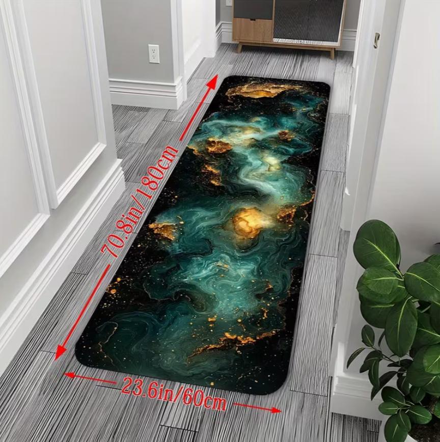 1 Piece of Marble Milky Way Pattern Corridor Running Rugs Long Strip Carpet Anti Slip Runner for Bathroom Home Entrance Carpet 40X60CM
1 Piece of Marble Milky Way Pattern Corridor Running Rugs Long Strip Carpet Anti Slip Runner for Bathroom Home Entrance Carpet 40X60CM