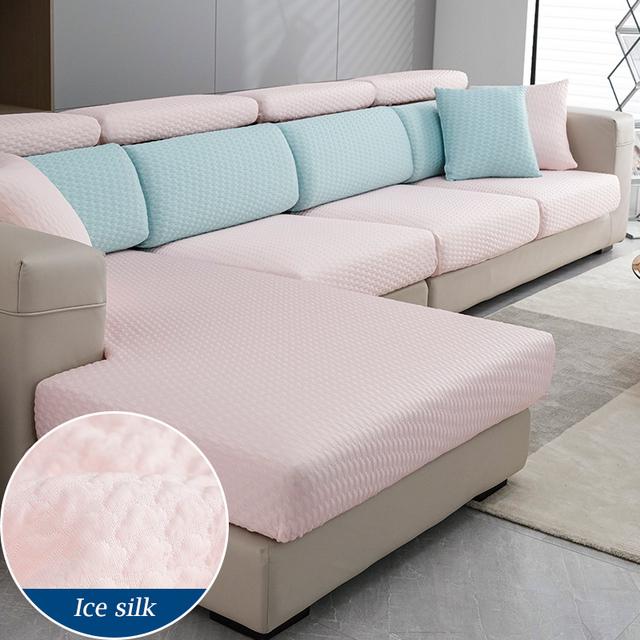 Летний эластичный чехол для дивана из ледяного шелка, однотонный Нескользящий охлаждающий чехол для дивана, универсальный защитный чехол для мебели для гостиной Backrest S 1PCS розовый
Летний эластичный чехол для дивана из ледяного шелка, однотонный Нескользящий охлаждающий чехол для дивана, универсальный защитный чехол для мебели для гостиной Backrest S 1PCS розовый