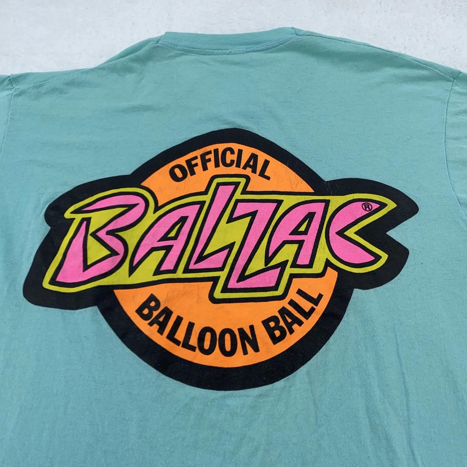 Vintage Balzac Official Balloon Ball Shirt Mens Large Blue Green 90s Graphic Tee S
Vintage Balzac Official Balloon Ball Shirt Mens Large Blue Green 90s Graphic Tee S