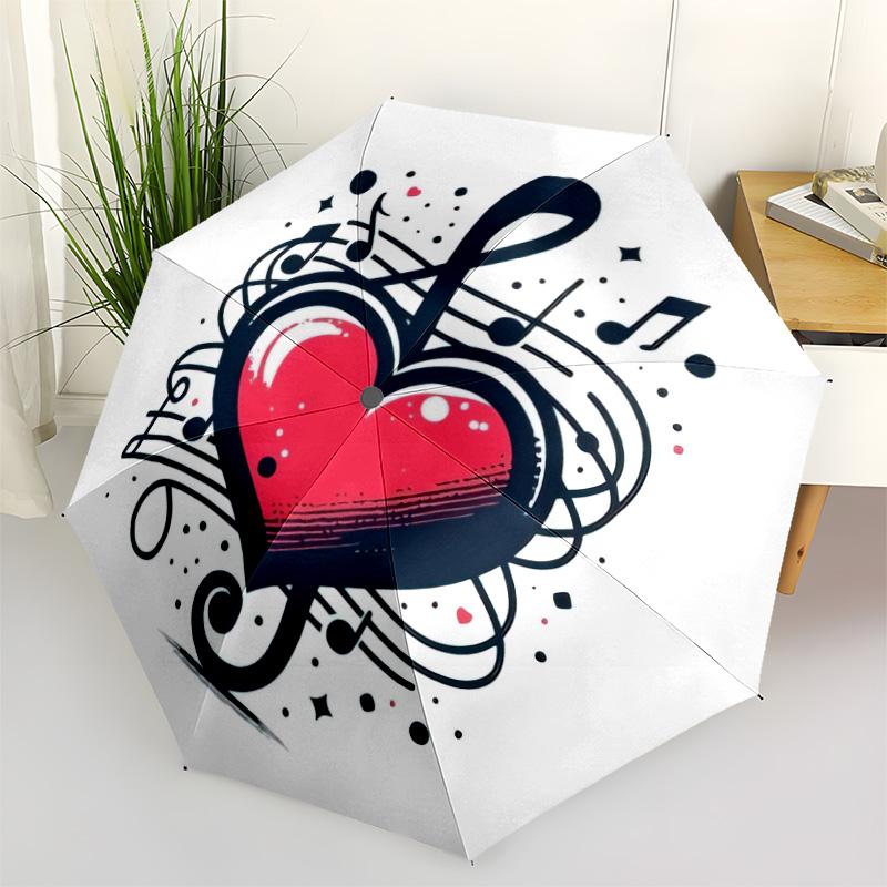 1pc Musical symbols and musical instruments Umbrella Portable Folding Umbrella Iron Frame Hole Bone Structure Outdoor Home Umbrella
1pc Musical symbols and musical instruments Umbrella Portable Folding Umbrella Iron Frame Hole Bone Structure Outdoor Home Umbrella