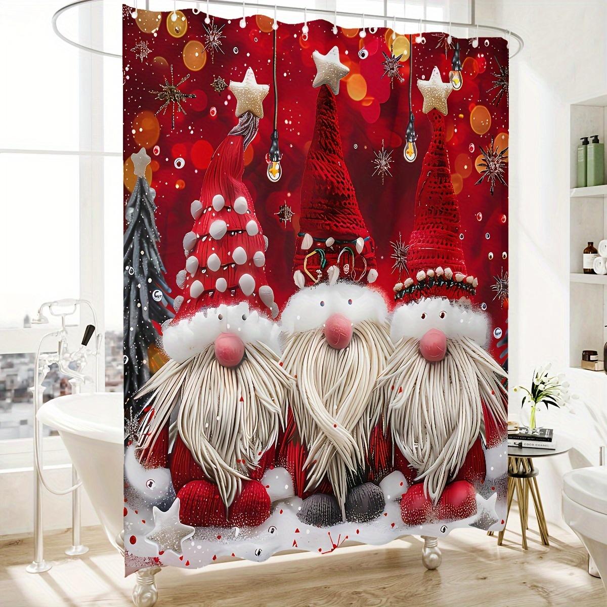 Christmas Day High Quality Shower Curtain With Digital Printing Of Trees, Santa Claus, Bells, Christmas Gifts, Snowmen W60H190(CM)-1 Pcs
Christmas Day High Quality Shower Curtain With Digital Printing Of Trees, Santa Claus, Bells, Christmas Gifts, Snowmen W60H190(CM)-1 Pcs