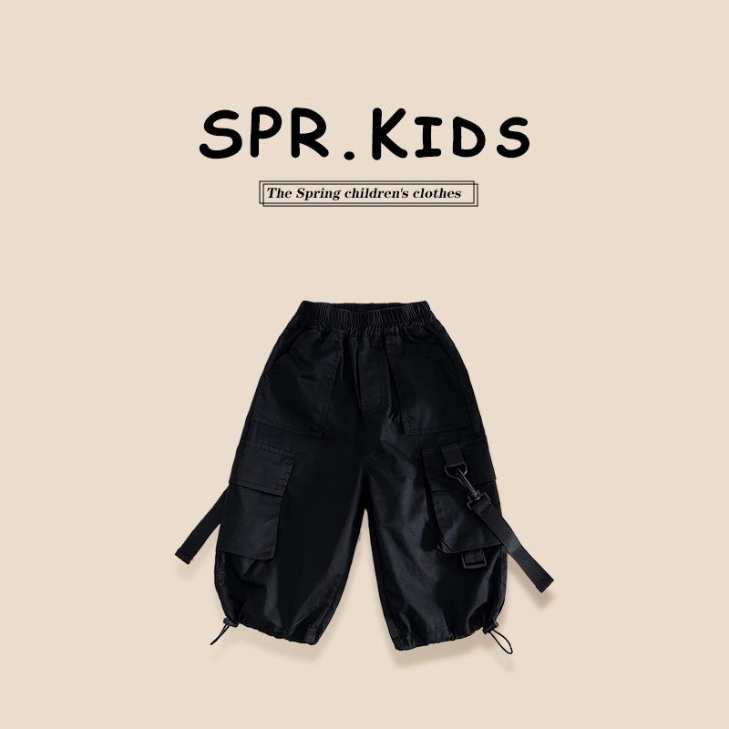 Boys 2025 Cotton Cargo Seven-Point Pants - Trendy Summer Casual Trousers for Kids 100 cm чорний
Boys 2025 Cotton Cargo Seven-Point Pants - Trendy Summer Casual Trousers for Kids 100 cm чорний