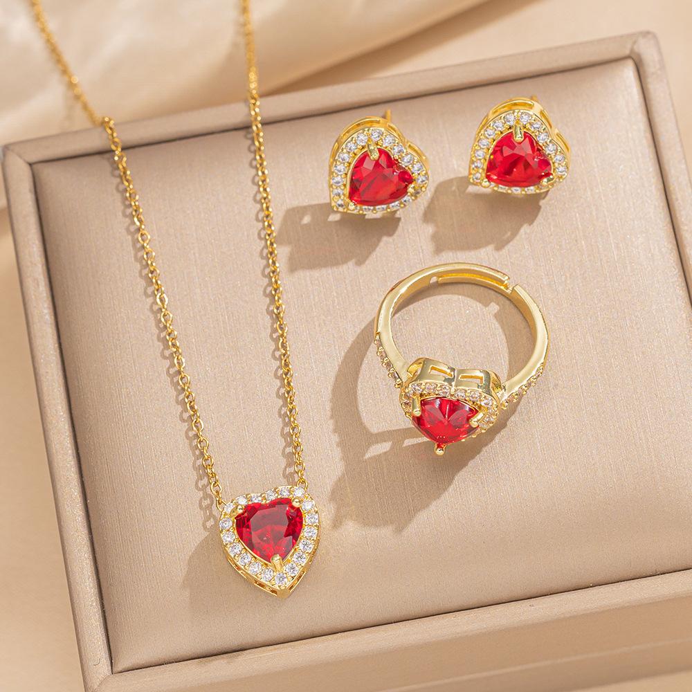 Necklace Female Love Zircon Flower Niche Light Luxury New Design Pendant Temperament Set Jewelry Ring Stud Earrings
Necklace Female Love Zircon Flower Niche Light Luxury New Design Pendant Temperament Set Jewelry Ring Stud Earrings