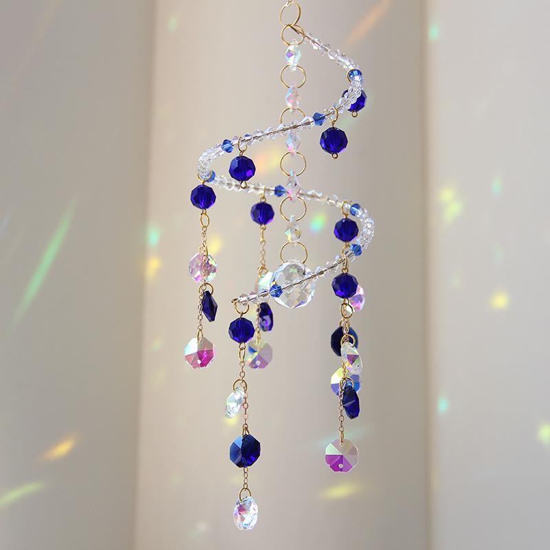 Spiral Sun Catcher Crystal Wind Chime Sunlight Refraction Colorful Prism Hanging Decor For Window Balcony Garden Indoor Outdoor синій
Spiral Sun Catcher Crystal Wind Chime Sunlight Refraction Colorful Prism Hanging Decor For Window Balcony Garden Indoor Outdoor синій