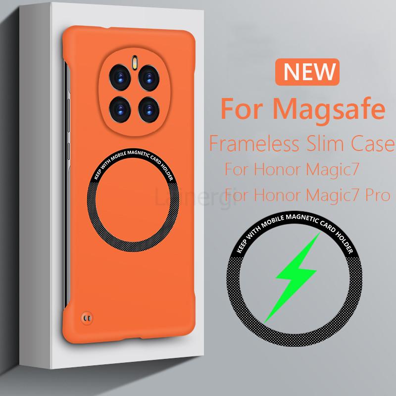 Frameless Magnetic For Magsafe Slim Case For Honor Magic7 Pro Magic 7Pro 5G Wireless Charging Hard Back Cover For Honor Magic7 Pro
Frameless Magnetic For Magsafe Slim Case For Honor Magic7 Pro Magic 7Pro 5G Wireless Charging Hard Back Cover For Honor Magic7 Pro