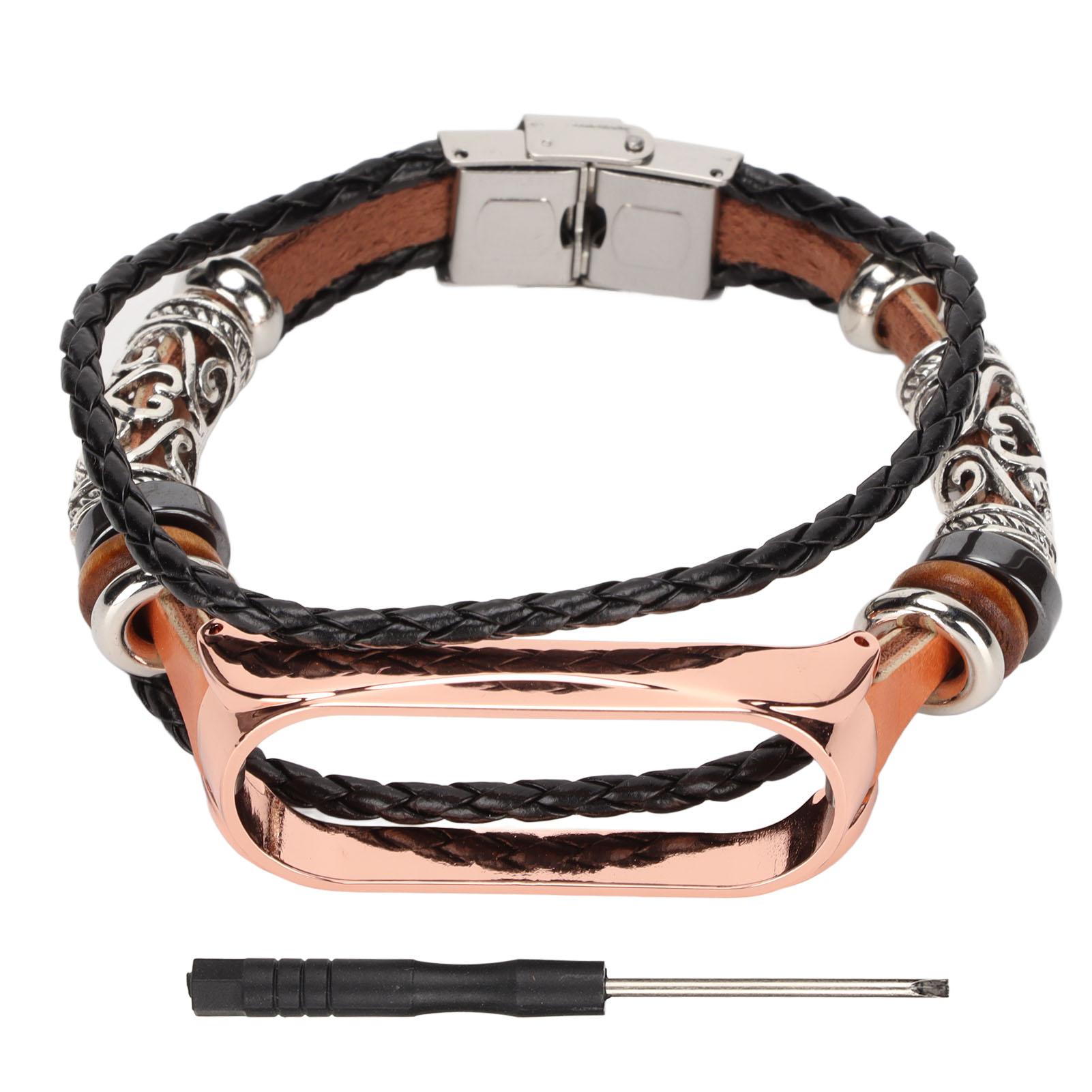 Smartwatch Band Leather Watch Wrist Strap Replacement Vintage Style for Mi Band 6 5 NFC(Brown Gold )
Smartwatch Band Leather Watch Wrist Strap Replacement Vintage Style for Mi Band 6 5 NFC(Brown Gold )