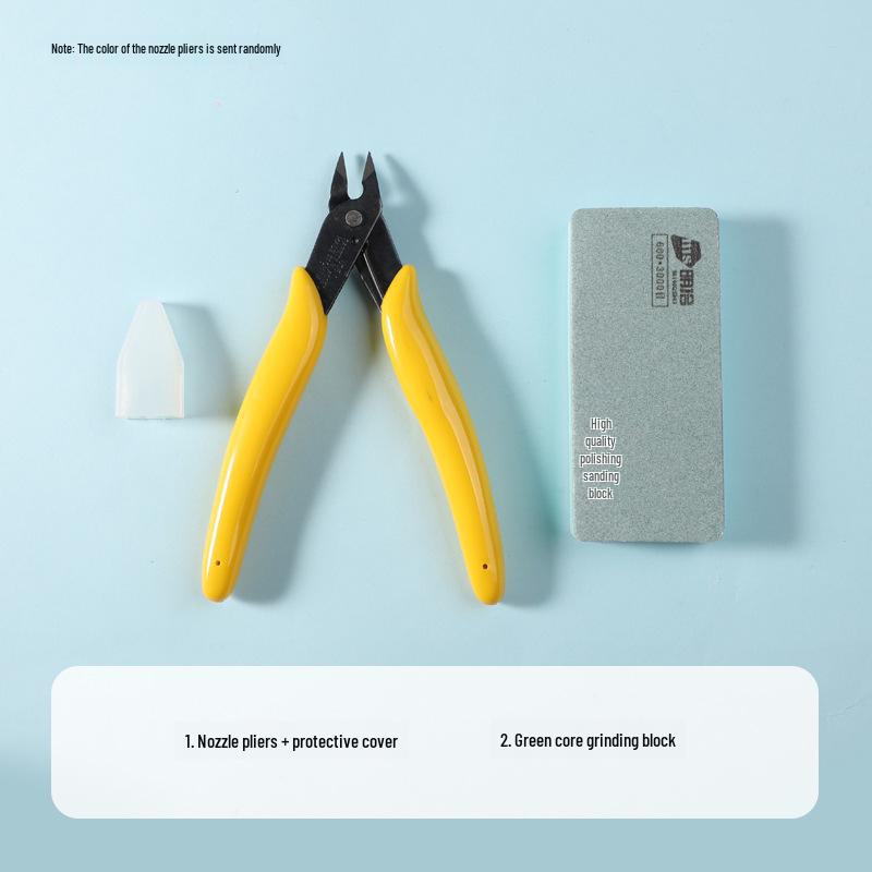 Набор инструментов для начинающих моделей Гандама: Специальные ножницы, нож для резки, пинцет, клей, полировальные инструменты
Набор инструментов для начинающих моделей Гандама: Специальные ножницы, нож для резки, пинцет, клей, полировальные инструменты