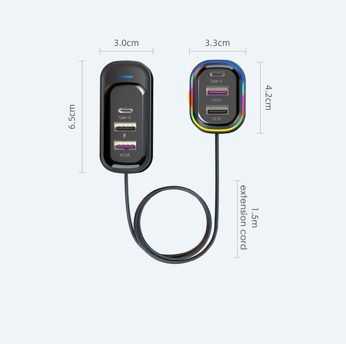 66W Car Fast Charger Q6 Multi Port Super Fast Hook Non Slip Fixed Atmosphere Light Cool Wide Compatibility New
66W Car Fast Charger Q6 Multi Port Super Fast Hook Non Slip Fixed Atmosphere Light Cool Wide Compatibility New