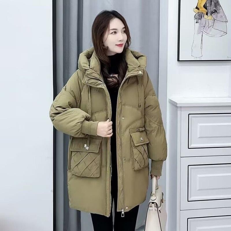2024 Trendy High-End Women s Mid-Length Hooded Down Cotton Coat with Pineapple Pockets - Loose Fit Plus Size Winter Wear M for 42.5-55 kg
2024 Trendy High-End Women s Mid-Length Hooded Down Cotton Coat with Pineapple Pockets - Loose Fit Plus Size Winter Wear M for 42.5-55 kg