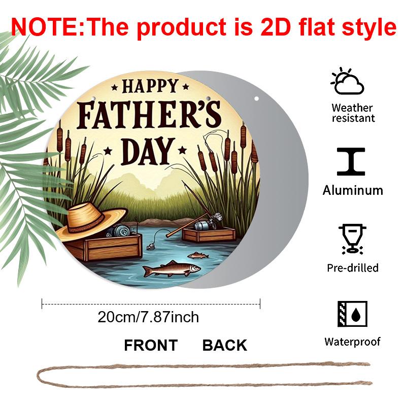 2D Flat 1pc, 8x8 in, Father s Day Circular Aluminum Metal Sign, Unique and Durable, Easy To Hang Decoration, Suitable for Bedroom, Kitchen, Dining 1pc
2D Flat 1pc, 8x8 in, Father s Day Circular Aluminum Metal Sign, Unique and Durable, Easy To Hang Decoration, Suitable for Bedroom, Kitchen, Dining 1pc