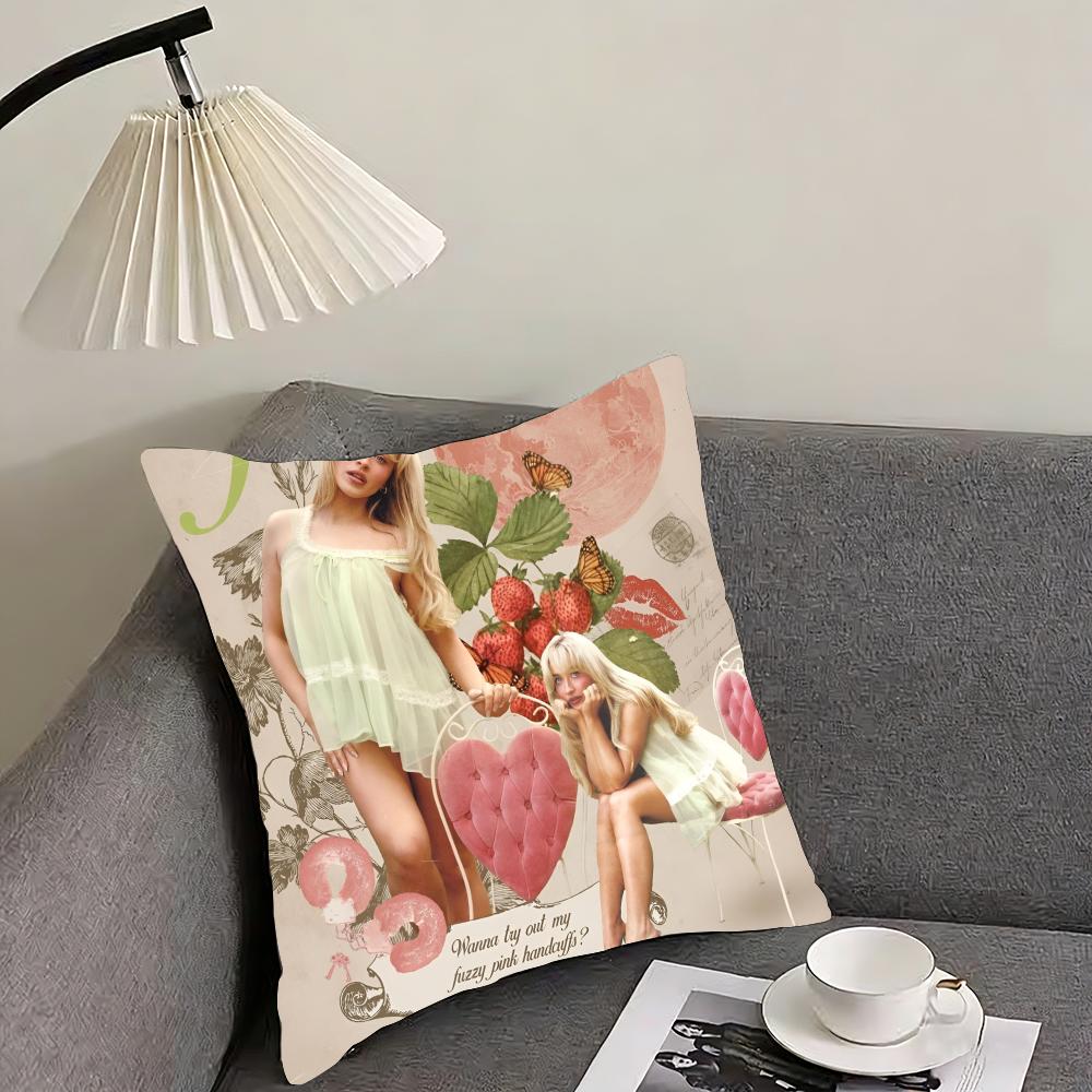 Singer Sabrina Carpenters Cushion Cover Reversible Plush Pillow Cover – For car, sofa, bedroom, perfect as a gift. 12x12Inch
Singer Sabrina Carpenters Cushion Cover Reversible Plush Pillow Cover – For car, sofa, bedroom, perfect as a gift. 12x12Inch