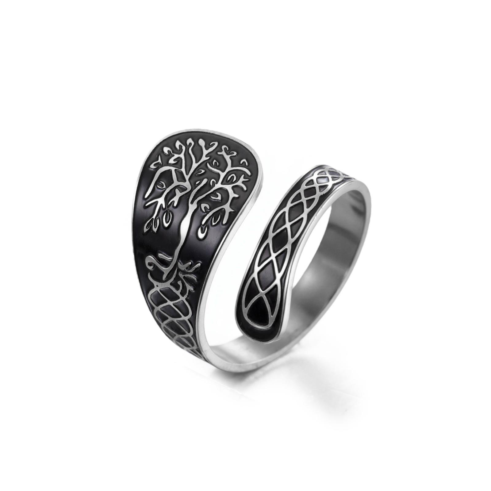 Tree of Life Ring Adjustable Open Band Spiritual Healing Jewelry Stainless Steel Boho Gift for Women Men resizable
Tree of Life Ring Adjustable Open Band Spiritual Healing Jewelry Stainless Steel Boho Gift for Women Men resizable
