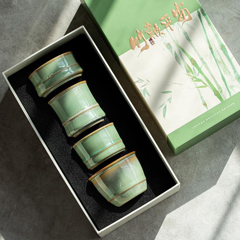 Bamboo for Peace/Spring, Summer, Autumn and Winter Ceramic Teacup/Master Cup Green Household Teacup Kung Fu Tea Ceremony Cup
Bamboo for Peace/Spring, Summer, Autumn and Winter Ceramic Teacup/Master Cup Green Household Teacup Kung Fu Tea Ceremony Cup